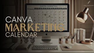 How To Create A Marketing Calendar With Canva Whiteboard  How To Create A Content Calendar In Canva [upl. by Tayib408]