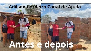 FORMOS VÊ COMO VAI A CONSTRUÇÃO DA CASA DA JÓ CANAL DE AJUDA PIX 83 999670660 [upl. by Yltsew]