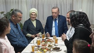 President Erdogan shares iftar with Taş family [upl. by Reinald]