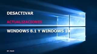 Como Desactivar Actualizaciones Automaticas de Windows 8 y 10 [upl. by Letram207]