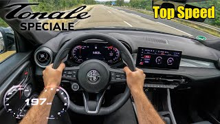 Alfa Romeo Tonale Speciale 131HP Acceleration Top Speed Autobahn Drive POV [upl. by Nannoc463]