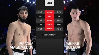 Ибрагим Магомедов vs Михаил Долгов  Ibragim Magomedov vs Mikhail Dolgov  ACA 166 [upl. by Kayla]