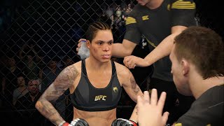 UFC 269  Amanda Nunes vs Julianna Peña  UFC Bantamweight Title Full Match Highlights  UFC 4 [upl. by Alahcim]