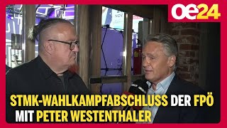 SteiermarkWahl Wahlkampfabschluss der FPÖ mit Peter Westenthaler [upl. by Sallyanne]