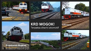 Kumpulan Kereta Api Mogok dan ditarik lokomotif [upl. by Clair]