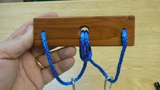 The 2 Rings Puzzle Woodworking Quickie Project 1 [upl. by Abdella]