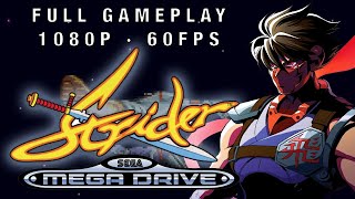 Strider Mega Drive Genesis  Longplay  Juego Completo [upl. by Ynaffital]