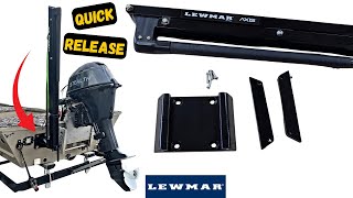 Lewmar Quick Release Mounting Bracket Install [upl. by Sirahs]