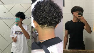 finalização para cabelo cacheado ondulado e crespo cabelo masculino✨ [upl. by Noyart657]