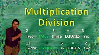 FACIL como expresar una MULTIPLICACIÓN Y DIVISIÓN en Ingles [upl. by Tiemroth]