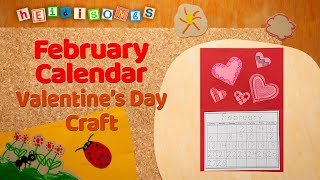 February Calendar  Crafts with Miss Kim [upl. by Hukill]