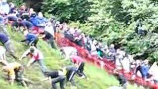 Cheese Rolling Coopers Hill 2007Mens UPHILL Race [upl. by Anair311]