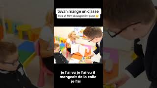 Swann mange en classe 🍽️📚  Un repas inattendu pendant les cours  École humour SWANTheVoice [upl. by Aznaed]