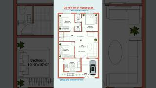 25x40 House Plan shorts viralshorts houseplan house [upl. by Aliab]