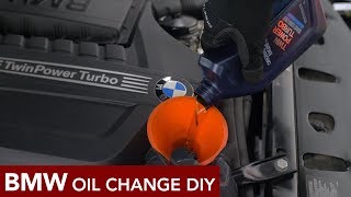 BMW Oil Change DIY  N55 Engine 135i 335i 535i [upl. by Birgitta]