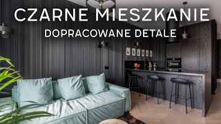 42m² mieszkanie z czarną kuchnią  HOME TOUR  koszty wykończenia [upl. by Brookner927]