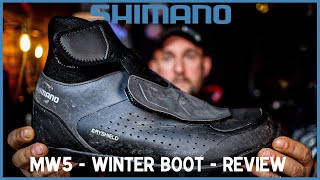 REVIEW THE HOLY GRAIL of WINTER BOOTS Shimano MW5 onthebike and inthestudio [upl. by Rusticus109]