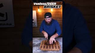 VenisonDeer Brisket youtubeshorts viral smoked [upl. by Aloiv]