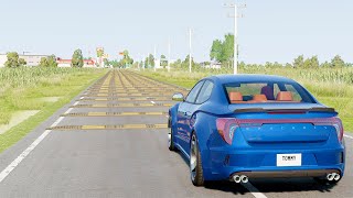 Mobil vs Speed Bumps 21  BeamNG Drive [upl. by Adnulahs991]