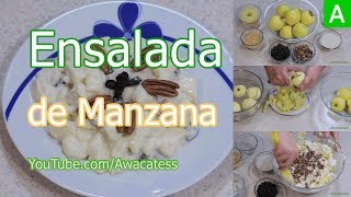 Ensalada de Manzana Mexicana Postres para Navidad Recetas de Cenas Navideñas Faciles y economicas [upl. by Cornela]