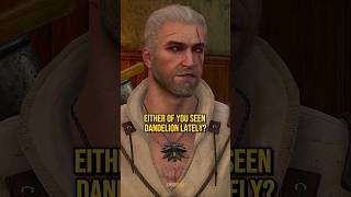 Geralt Asking The Twins About Dandelion  The Witcher 3 [upl. by Anika392]