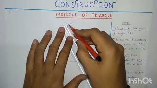 incircle and circumcircle construction class 10 Madhyamik [upl. by Philemol283]