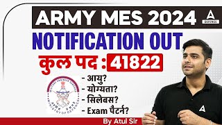 MES Recruitment 2024 Notification Out  AgeQualificationSyllabusExam Pattern Full Details [upl. by Varden561]