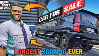 Ye Kya Ban Gayi Scorpio 🤪😱 Longest Scropio Ka Auction 🔥 GTA 5 Mods [upl. by Yhtir]