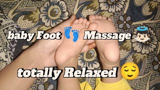 baby Foot 👣 Massage 👼🏻 relaxed baby ❤️cutebaby foryou shortvideofootmassager babymassage [upl. by Yentruocal823]