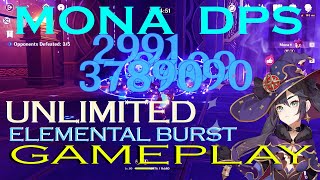 Solo DPS Mona vs Valley of Remembrance lvl 90 Domain NONSTOP Elemental Burst AR 48 [upl. by Eserehs473]