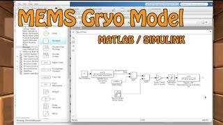 A simple MEMS gyro model using MATLAB  Simulink [upl. by Gronseth]