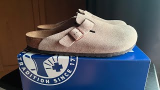 Review Birkenstock Boston Soft Footbed version Taupe colorway โดนจนได้ [upl. by Schulz836]