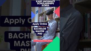 Fully Funded Scholarships in South Korea  KAIST University Scholarships 20242025 for Masters PhD [upl. by Elianore]