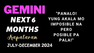 GEMINI JulyDecember 2024 Anong Parating Sayo sa Susunod na mga Buwan Kapalaran Horoscope ♊ [upl. by Ilecara]