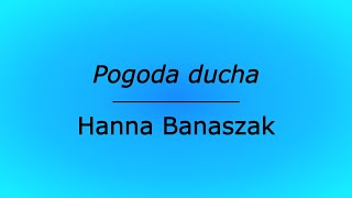 Pogoda ducha  Hanna Banaszak karaoke cover [upl. by Radborne434]