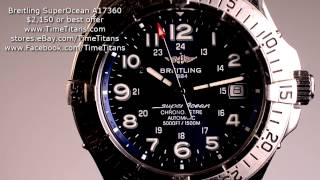 Breitling SuperOcean A17360 42MM COSC Chronometer B17 Blue Automatic 1500M [upl. by Fanestil]