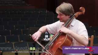 OSM MASTER CLASS CELLIST Jérôme Pernoo Part 2 [upl. by Suoivatram]