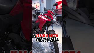 VALOR ATUALIZADO DA XRE 190 ABS MODELO 2024 LANÇAMENTO HONDAxre190 honda motos [upl. by Ahsiner]