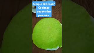 Simple BroccoliCabbage vegetarian pancake [upl. by Agathy871]