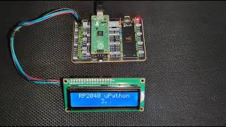 RP2040 Raspberry PI PICO  I2C PCF8574 LCD Test [upl. by Ybab]