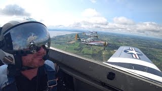 P51 MUSTANG 4 SHIP FORMATION FLIGHT [upl. by Shantha]