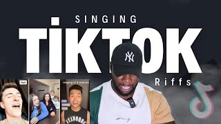 Vocal Coach Tries Tiktok Challenges FIRST SHOT [upl. by Asilrac575]