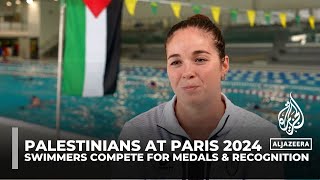 Palestinian swimmers compete for medals and recognition at the Paris 2024 Olympics [upl. by Arek]