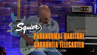 Squier Paranormal Baritone Cabronita Telecaster  Full Review [upl. by Eislel]