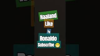 Ronaldo subscribe Haaland like video [upl. by Leraj600]