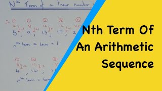 nth term of an increasing linear number sequencem2ts [upl. by Ecinaj]