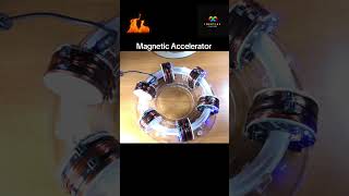 Magnetic Accelerator Powrr of Magnetic force 😯☀️science physics shorts [upl. by Frum74]