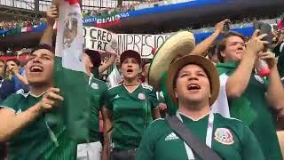 MEXICO vs ALEMANIA PRIMER TIEMPO COMPLETO desde las gradas  Historico triunfo de México [upl. by Atat]