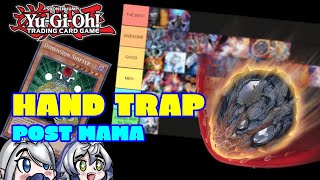 The BEST Yugioh HAND TRAP Tier List  Post MAMA November [upl. by Yecrad]