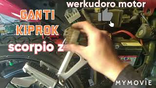 Ganti kiprok yamaha scorpio zwerkudoromotor [upl. by Fritts530]